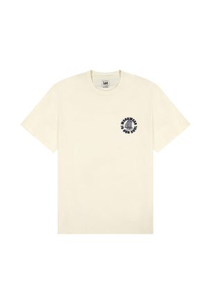 Lee T-Shirt LEE Lee T-Shirt Ww Graphic Tee, Herren, Gr. L, beige, Obermaterial: 100% Baumwolle CO., Shirts T-Shirt