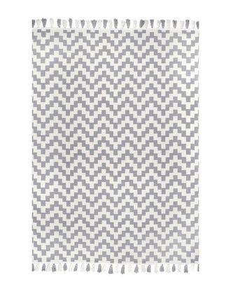 nuLOOM Nuloom Priya Chevron Cotton Tassel Rug
