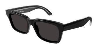 Balenciaga BB0346S Asian Fit 001 Mens Sunglasses Black Size 55