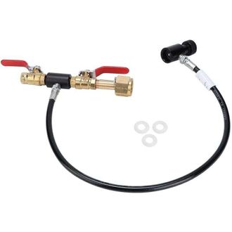 OEM Adaptador De Recarga De Co2 Para M&aacute;quinas De Agua Con Gas - Compatible Con Sodastream, 61 Cm, Acero Inoxidable, 1 Unidad