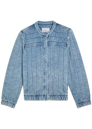 Rails Rosell Quilted Woven Jacket - Light Blue - S (UK8-10 / S)