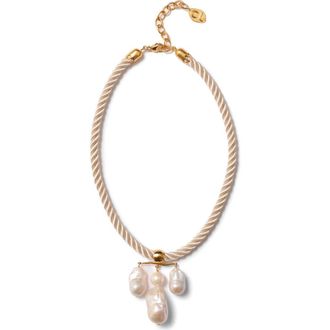 Chan Luu Freshwater Pearl Pendant Necklace in White Pearl at Nordstrom