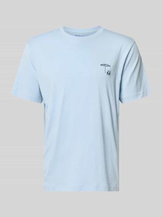 Selected Regular Fit T-Shirt aus reiner Baumwolle Modell HASPEN in Hellblau, Gr&ouml;&szlig;e XXL