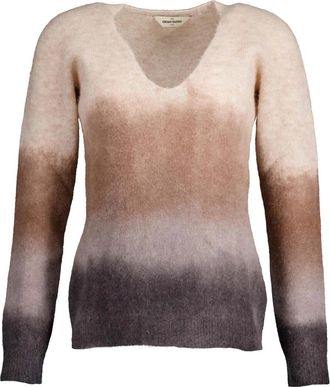 Gran Sasso Beige Truien - Dames - V-hals truien - Beige - M - Truien & Vesten