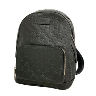 Gucci Black Leather Backpack (Pre-Owned)