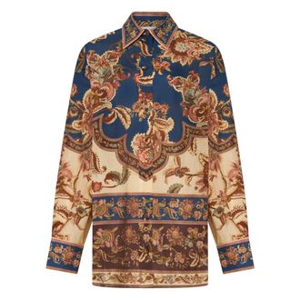 Zimmermann Dames, Blouses & Shirts, Veelkleurig, Maat: M Zijde