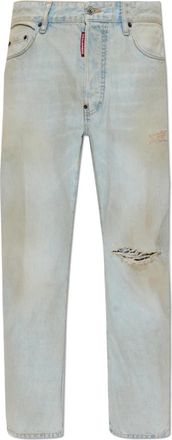 Dsquared2 Straight Jeans - Heren - Regular Fit Jeans - Blauw - M - Jeans