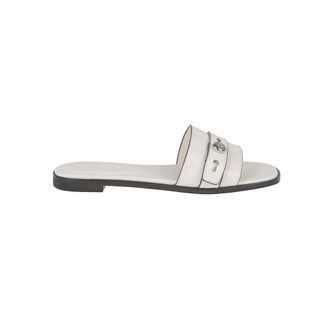 Tory Burch Tory Burch, Sliders, female, White, Size: 6 1/2 US Romy Slide Sandal