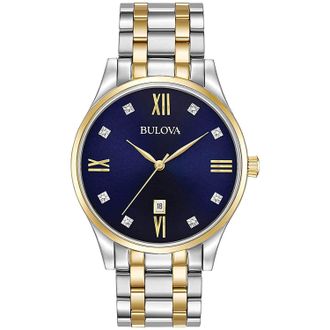 Bulova Mens Blue dial Watch