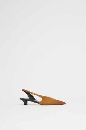 Mansur Gavriel Womens Anna Slingback Heel In Saddle