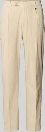 Antony Morato Regular Fit Hose mit B&uuml;gelfalten Modell LUIS in Beige, Gr&ouml;&szlig;e 46