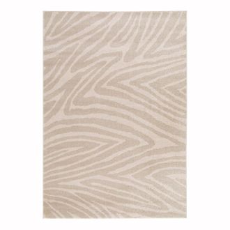 AFK Living Alfombra s&uacute;per suave efecto cebra 120 x 170 cm