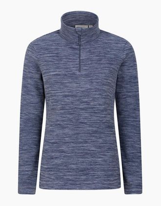Mountain Warehouse Womens Mountain Warehouse Womens/Ladies Snowdon Melange Fleece Top - Navy - Size: 10
