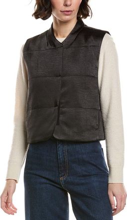 Lilla P Satin Quilted Vest