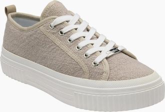 Lotus Womens Aiday Womens Trainers - Stone Fabric - Size: 3