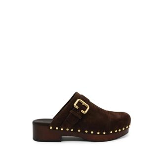 Chlo&eacute; Mules - Dames - Slip ons - Bruin - 36 EU - Leer - Schoenen