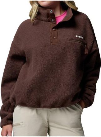 Columbia Helvetia II Cropped Half Snap Fleece Fleecepullover f&uuml;r Damen | braun