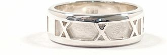 Tiffany & Co. Atlas Silver Silver 925 Band Ring (Pre-Owned)