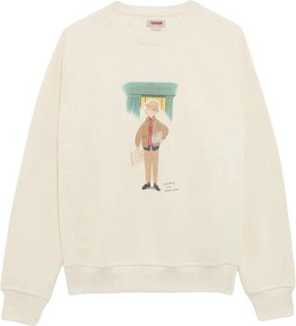 Baracuta Slowboy Colourman Crew Neck - Heren - Sweatshirts - Beige - XL - Katoen - Hoodies & sweatvesten