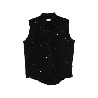 Ernest W. Baker Sequin-embellished Sleeveless Shirt