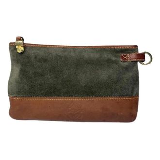 Loewe Pre-owned Leren Clutch - Dames - Vintage Clutch - Groen - ONE Size - Leer - Vintage
