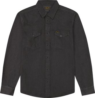 Wrangler Jeanshemd WRANGLER WRANGLER Jeanshemd Western, Damen, Gr. 4XL, N-Gr, schwarz, Obermaterial: 100% Baumwolle CO., Hemden Jeanshemd