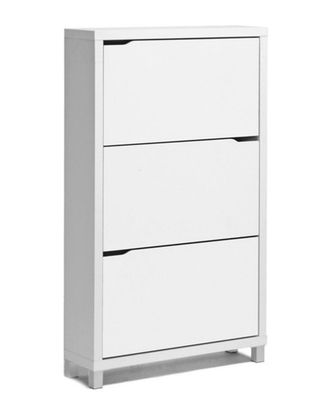 Design Studios 31In White Simms Shoe Cabinet