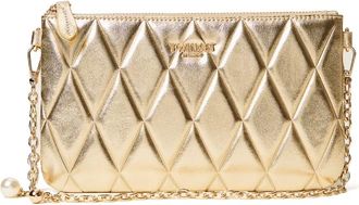 Twin-Set quilted chain clutch bag - Gold