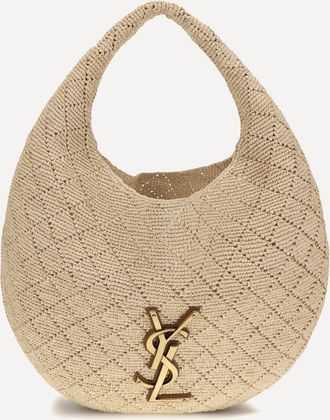 Saint Laurent Borsa a Spalla Icare Hobo in raffia Woman UNI