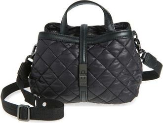 MZ Wallace Mini Astor Diamond Quilted Top Handle Bag in Black at Nordstrom
