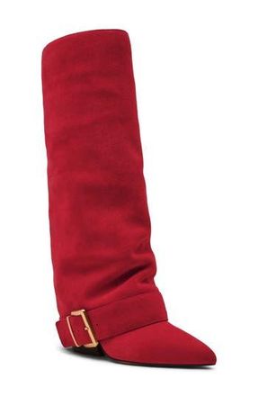Steve Madden Illuzion Boot in Red Suede at Nordstrom Rack, Size 7.5