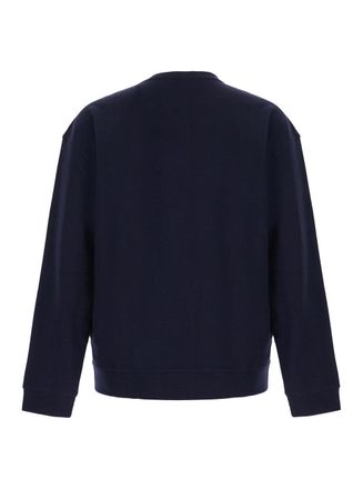 Giorgio Armani Logo-Embroidered Tech Fabric Sweatshirt - Navy
