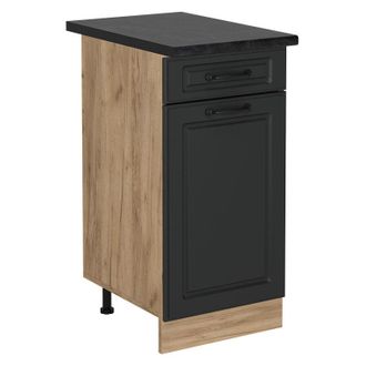 Vicco Mueble Bajo De Cocina R-line, Antracita Casa De Campo, 40 Cm, Et Antracita