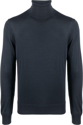 Tom Ford roll-neck wool jumper - men - Wool - 50 - Blue