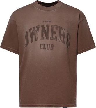 Represent Owners Club T-shirt - Heren - T-shirts - Bruin - S - Katoen - Tops