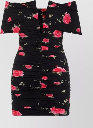 Magda Butrym dress printed deep v-neckline