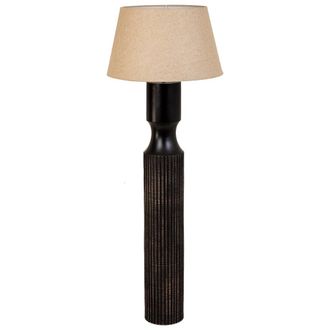 Wanderlust Deco L&aacute;mpara De Pie De Poliresina Marr&oacute;n