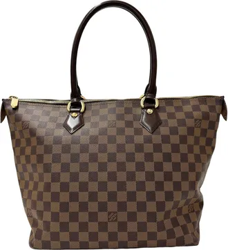 Louis Vuitton Brown Ebene Damier Canvas Handbag Tote Bag (Pre-Owned)