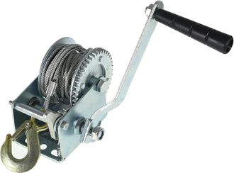 OEM Cabrestante Para Remolque Marino Findmall De 800 Lb Con Cable De Acero De 8 M (26 Pies), Manivela, Cabrestante Con Engranajes Y Gancho