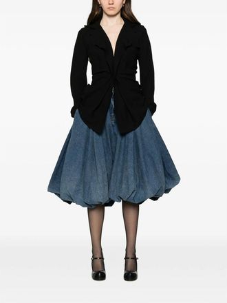 Junya Watanabe Long-Sleeve Polyester Shirt - Black