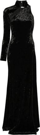 Versace Jeans Couture Abito lungo monospalla - Nero