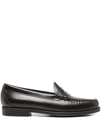 G.H. Bass & Co. Larson leren loafers - Bruin