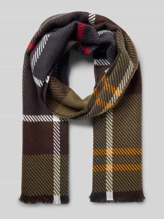 Barbour Schal mit Allover-Muster Modell BLAIR TARTAN in Oliv, Größe 1