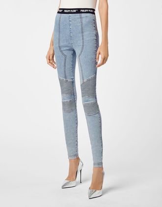 Philipp Plein Super High Waist Jegging Women in Icefrost at Nordstrom, Size 25