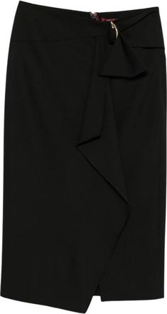 Max Mara Mstfenice Midi Rok - Dames - Midirokken - Zwart - XS - Wol - Rokken