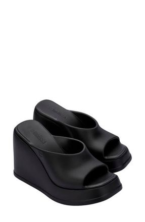 Melissa Waterproof Platform Wedge Sandal in Black at Nordstrom, Size 10