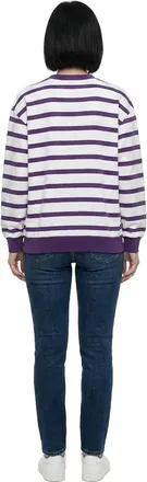 Dolce & Gabbana Striped Cotton Sweatshirt - Purple