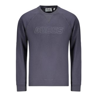 Guess Heren, Sweatshirts & Hoodies, Blauw, Maat: XL Katoen