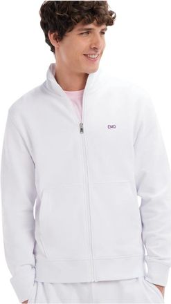 Eden Park Sweatshirts Hoodies - Heren - Vesten met rits - Wit - 2XL - Katoen - Hoodies & sweatvesten