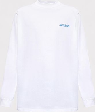 Jacquemus Mens Le T-Shirt Gelo Print Ice White - Size X-Small
